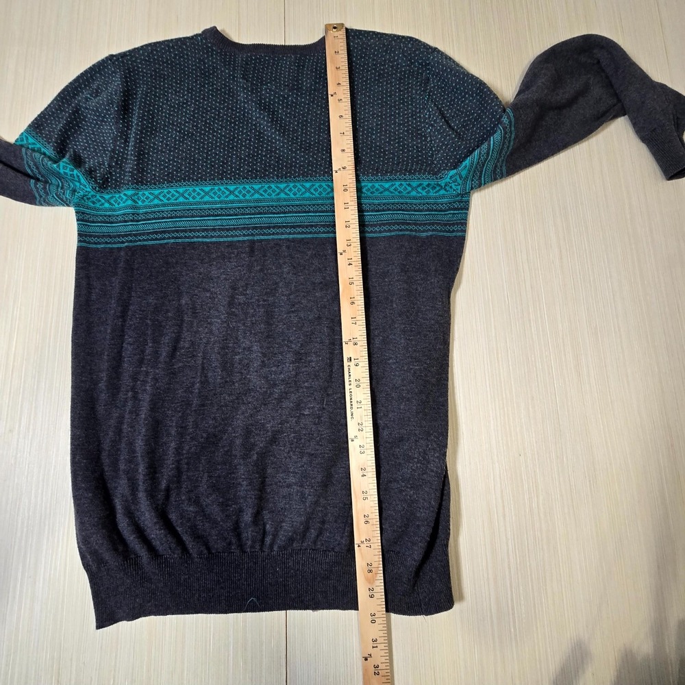 Empyre Surplus co. Sweater Men's XL Gray Printed Knitted Long Sleeve Pullover - Picture 5 of 5